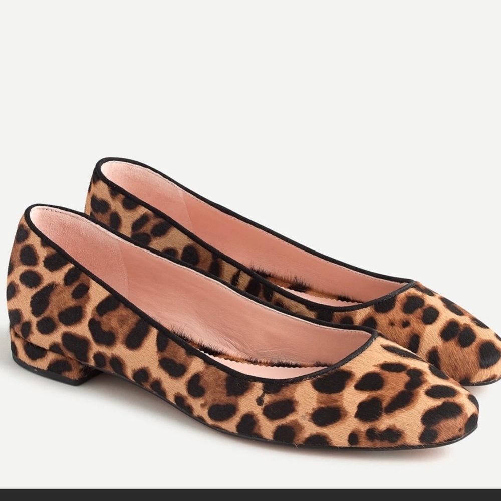 Jcrew hair calf classic flat